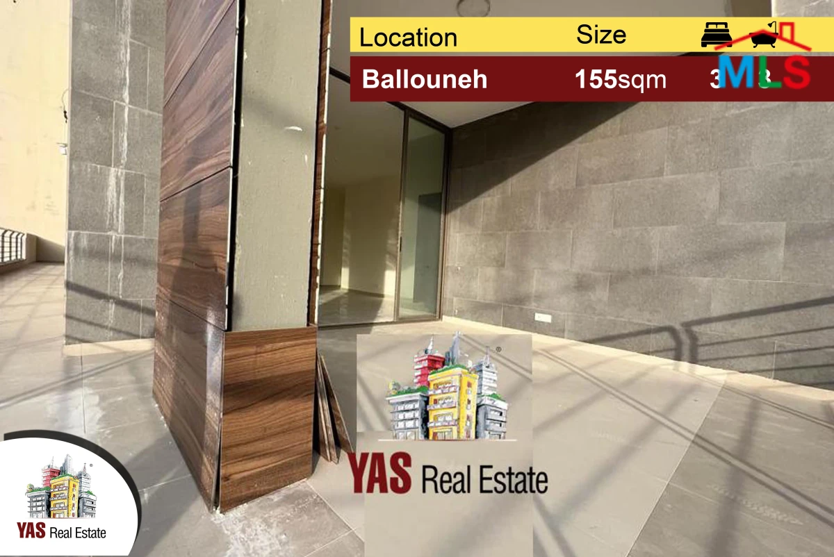Ballouneh 155m2 | 70m2 Terrace | New | Swimming pool | Gated community | Catch
