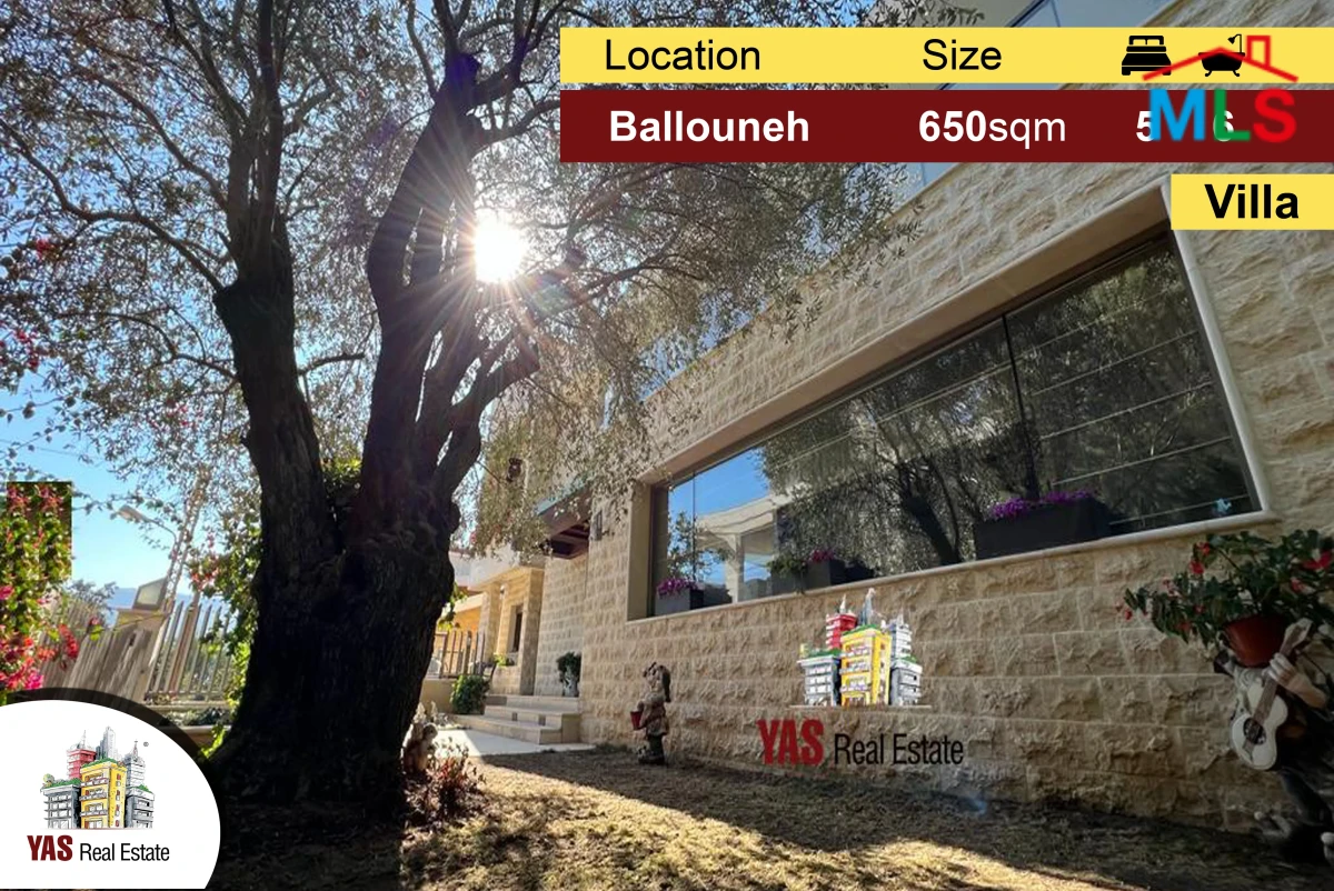 Ballouneh 650m2 Villa | Panoramic View | Ultra Prime | Unique