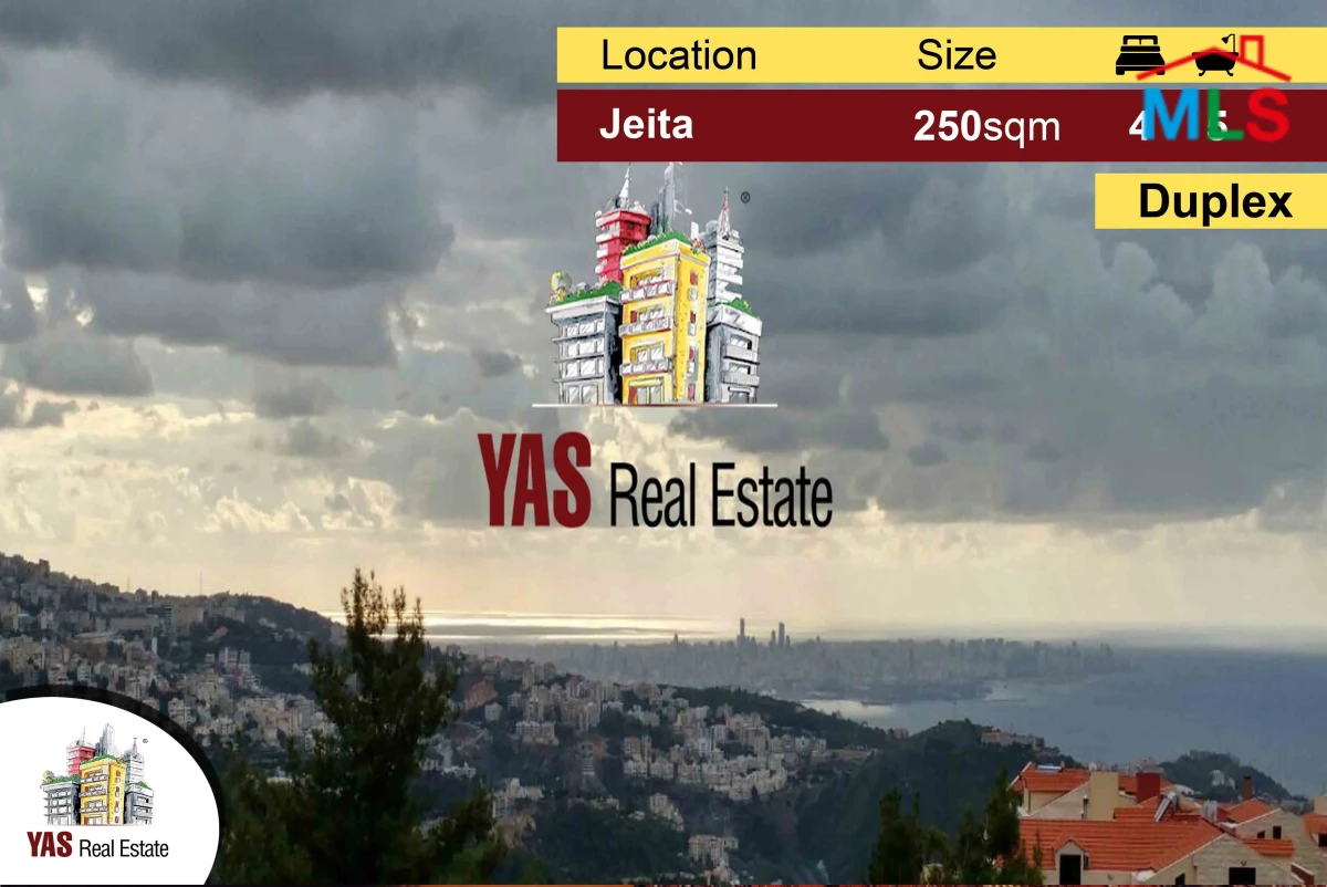 Jeita 250m2 Duplex | New | Astonishing View | Luxurious | Private Street