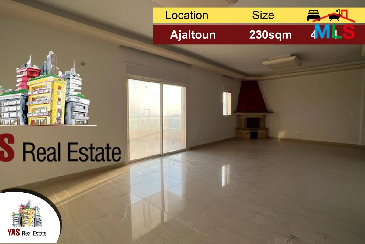 Ajaltoun 230m2 | 60m2 Terrace | New | View | Luxurious | Catch