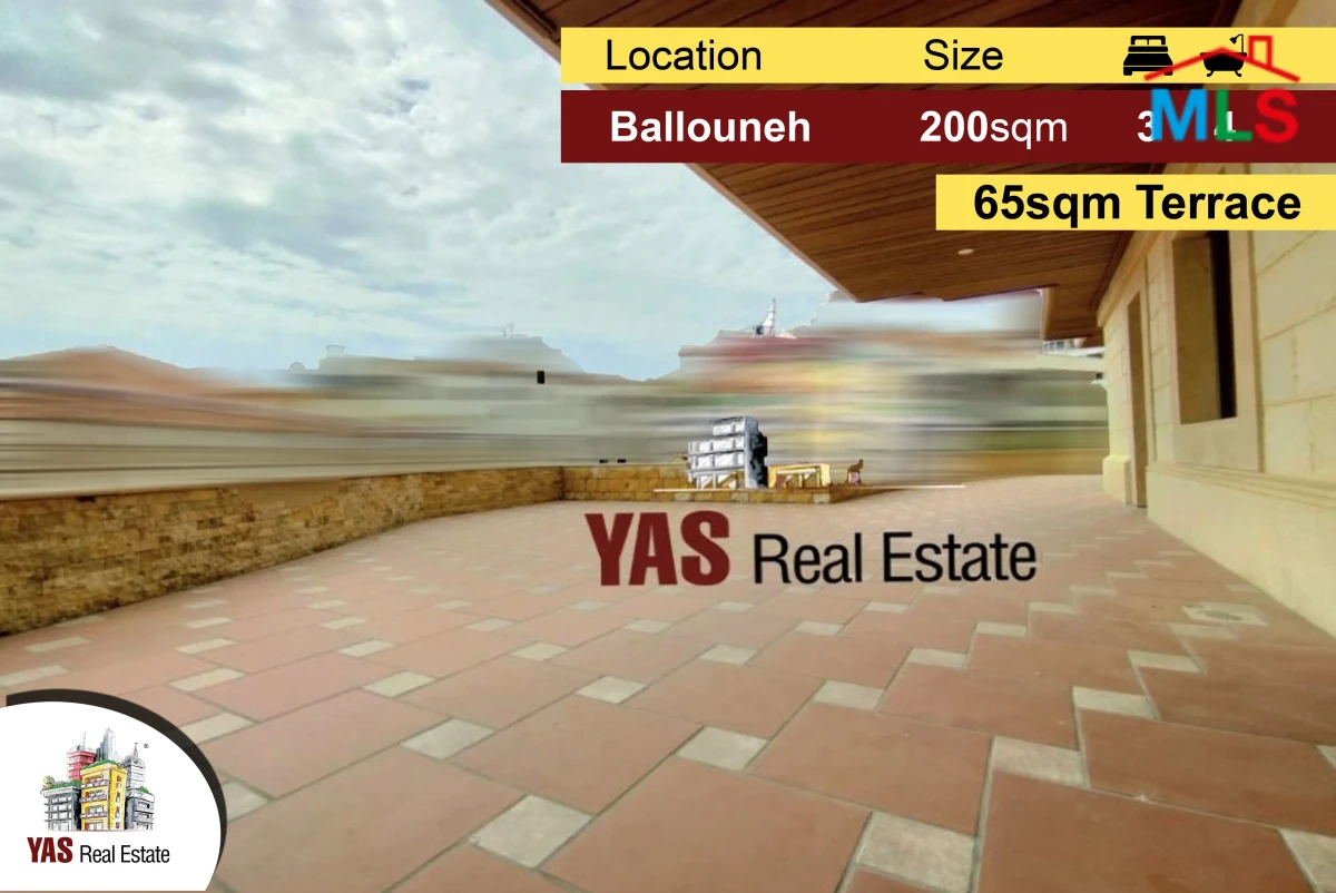 Ballouneh 200m2 | 65m2 Terrace | Brand New | Luxury | Open View