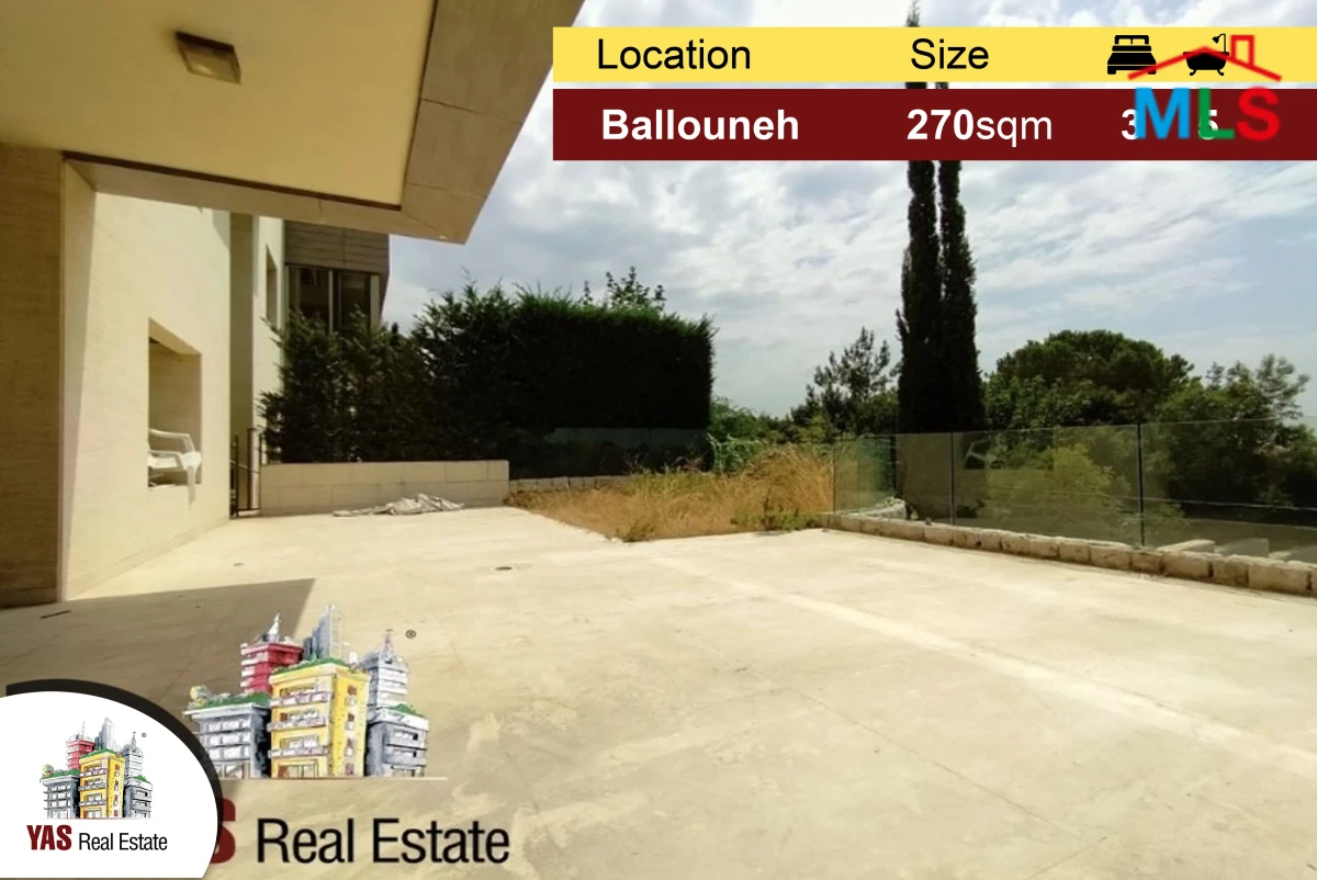 Ballouneh 270m2 | 230m2 Garden | Brand New | High-end | Open View
