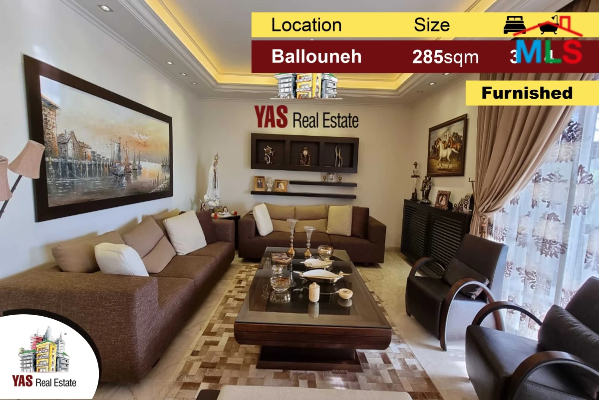 Ballouneh 285m2 | Designer’s Signature | Prime | Furnished | Unique