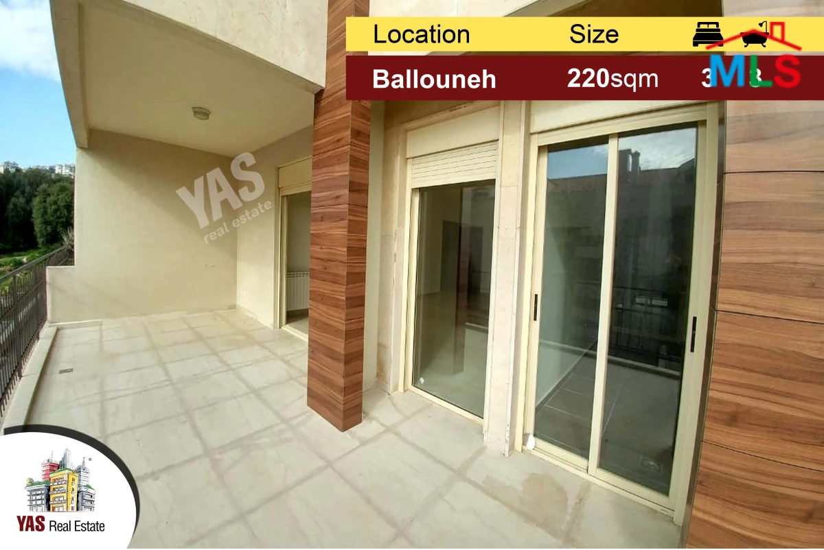 Ballouneh 220m2 | 25m2 Terrace | High-end | Super Catch | Sea view
