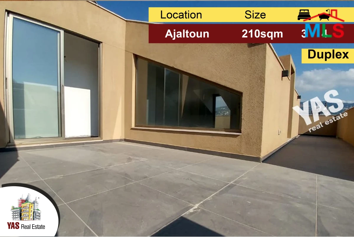 Ajaltoun 210m2 duplex | 40m2 Terrace | New | High-End