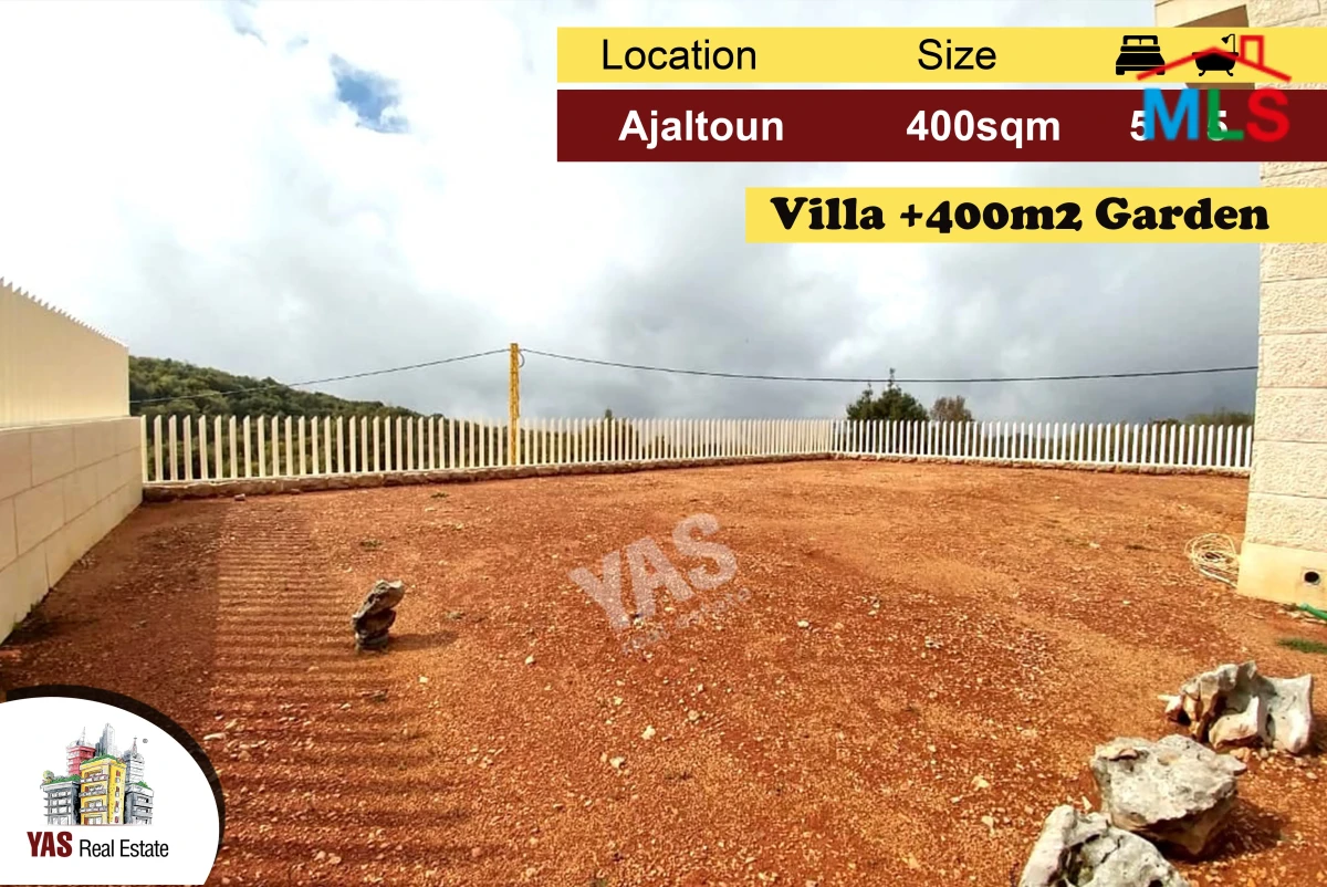 AJALTOUN 400M2 VILLA | 400M2 GARDEN | NEW | UNIQUE PROPERTY