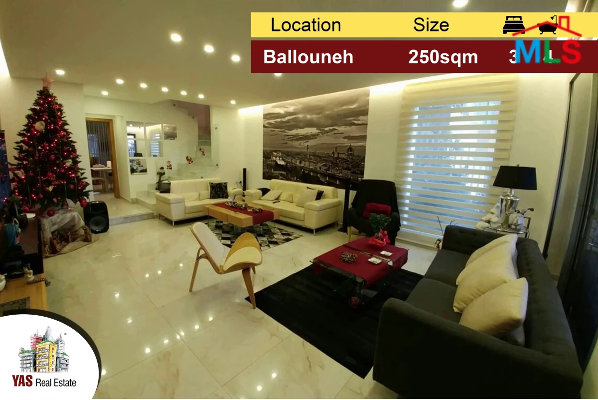 BALLOUNEH 250M2 | 30M2 TERRACE | DESIGNER’S SIGNATURE | UNIQUE PROPERTY –