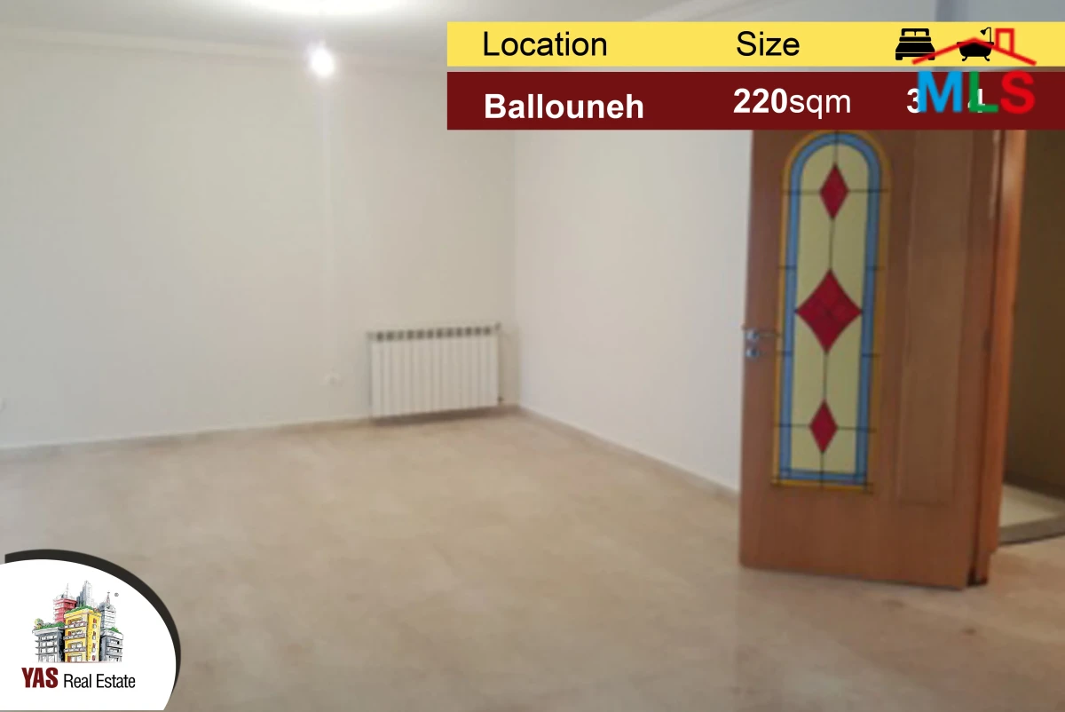 BALLOUNEH 220M2 + 100M2 TERRACE - SUPER LUXURIOUS -