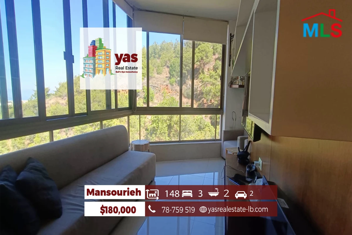 Mansourieh 148m2 | New | Greenery View | Prime Location | AA