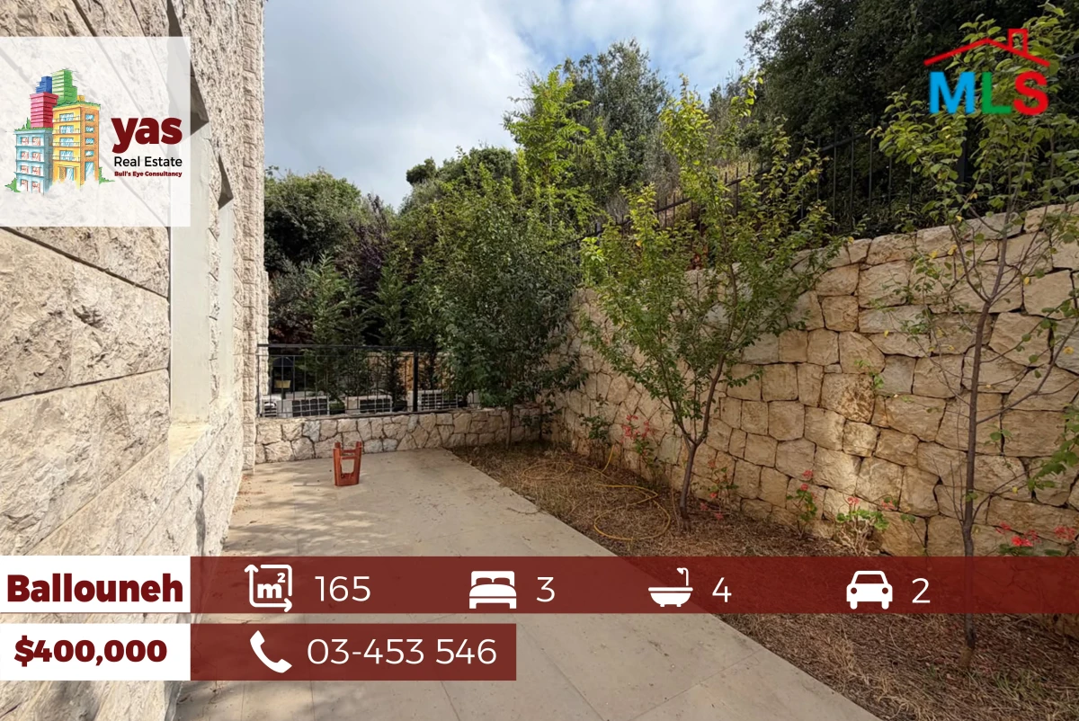 Ballouneh 165m2 | 40m2 Garden | Panoramic View | Prime Location | TYT