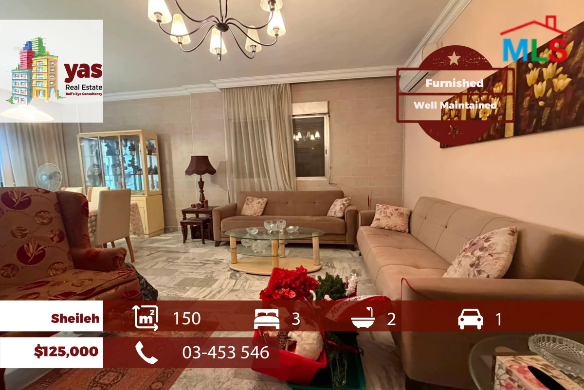 Sheileh 150m2 | Furnished | Calm Area | Open View | Catch | EL