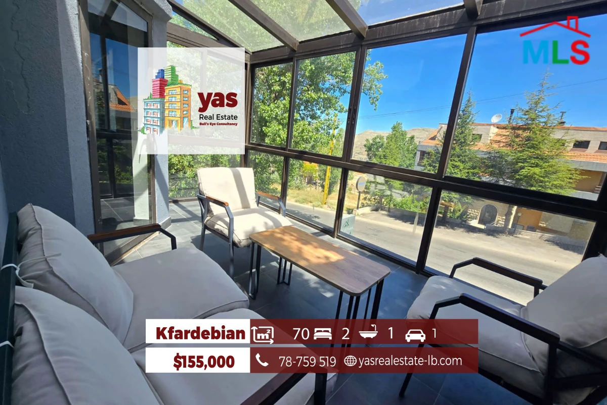 Kfardebian 70m2 | Furnished Chalet | Modern Style | Mountain View | DA