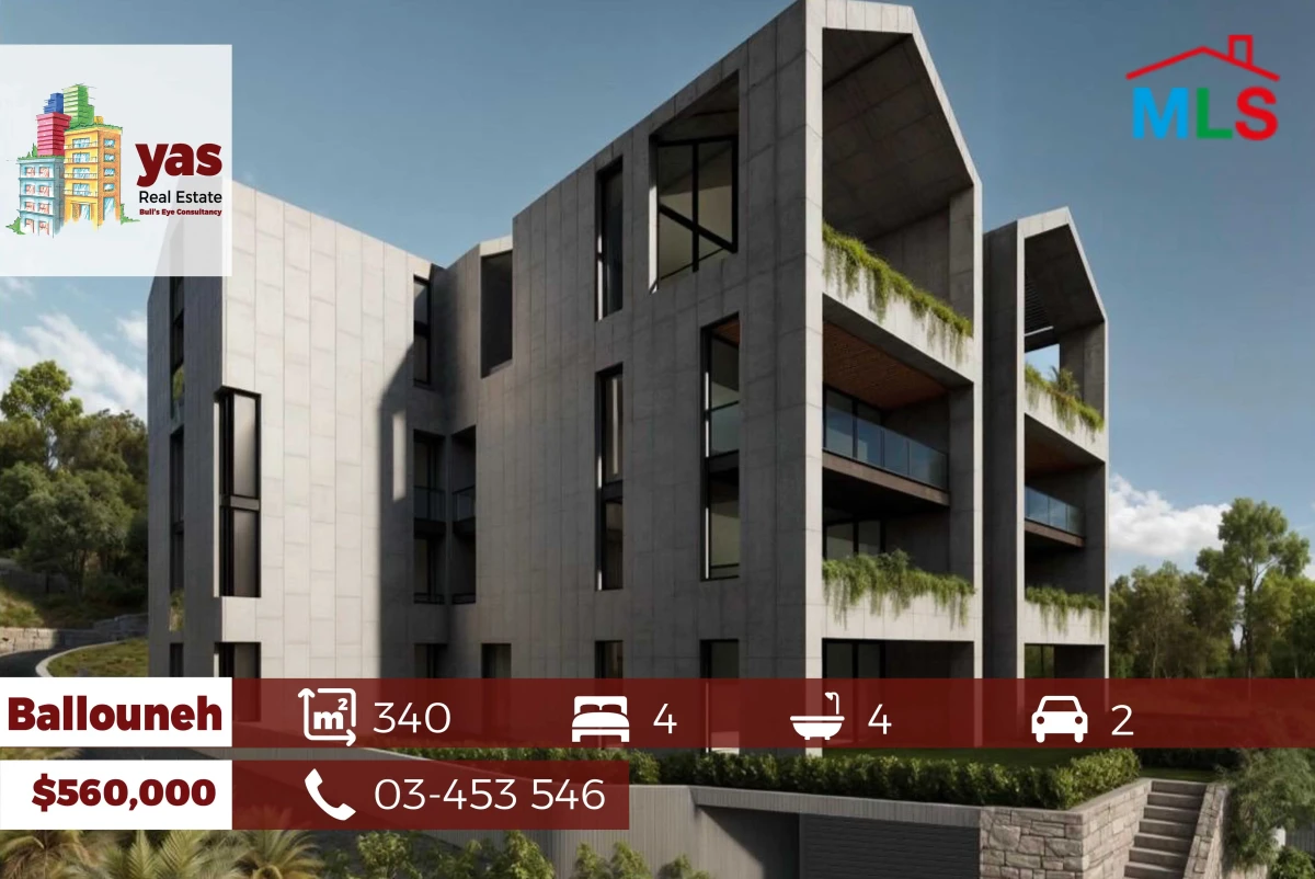 Ballouneh 340m2 Duplex | Under Construction | Panoramic View | TYT |