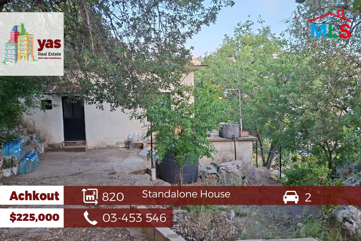 Achkout 820m2 | Standalone House | Private Gardens | Calm Area | TW/DA
