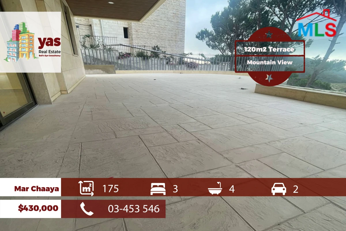 Mar Chaaya 175m2 | 120m2 Terrace | New | Astonishing View | TCH