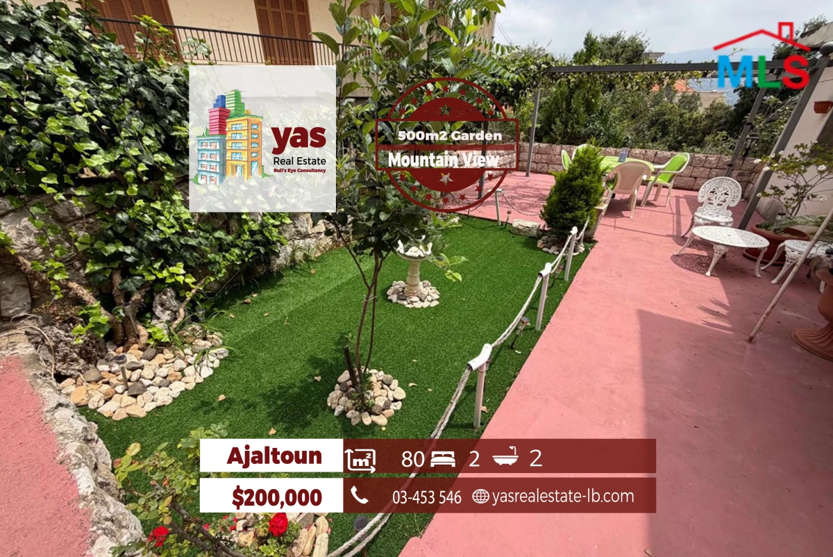 Ajaltoun 80m2 | 500m2 Garden | Private Street | Unique Property | TYT