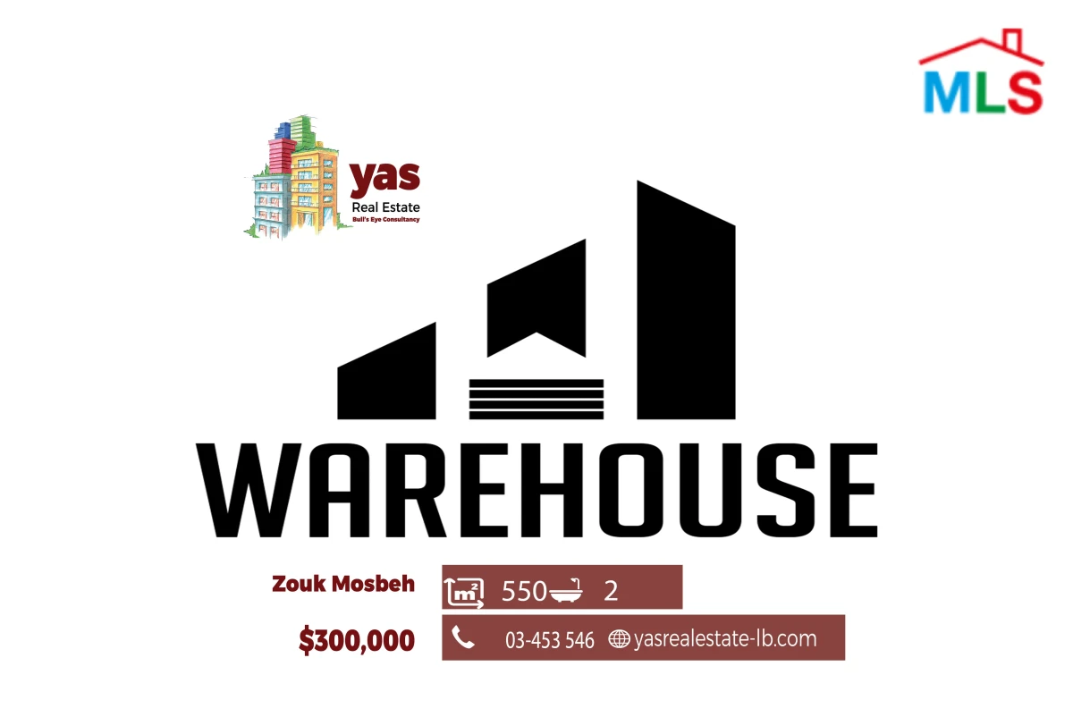 Zouk Mosbeh 550m2 | Warehouse | Prime Location | High Ceiling | EH/EL