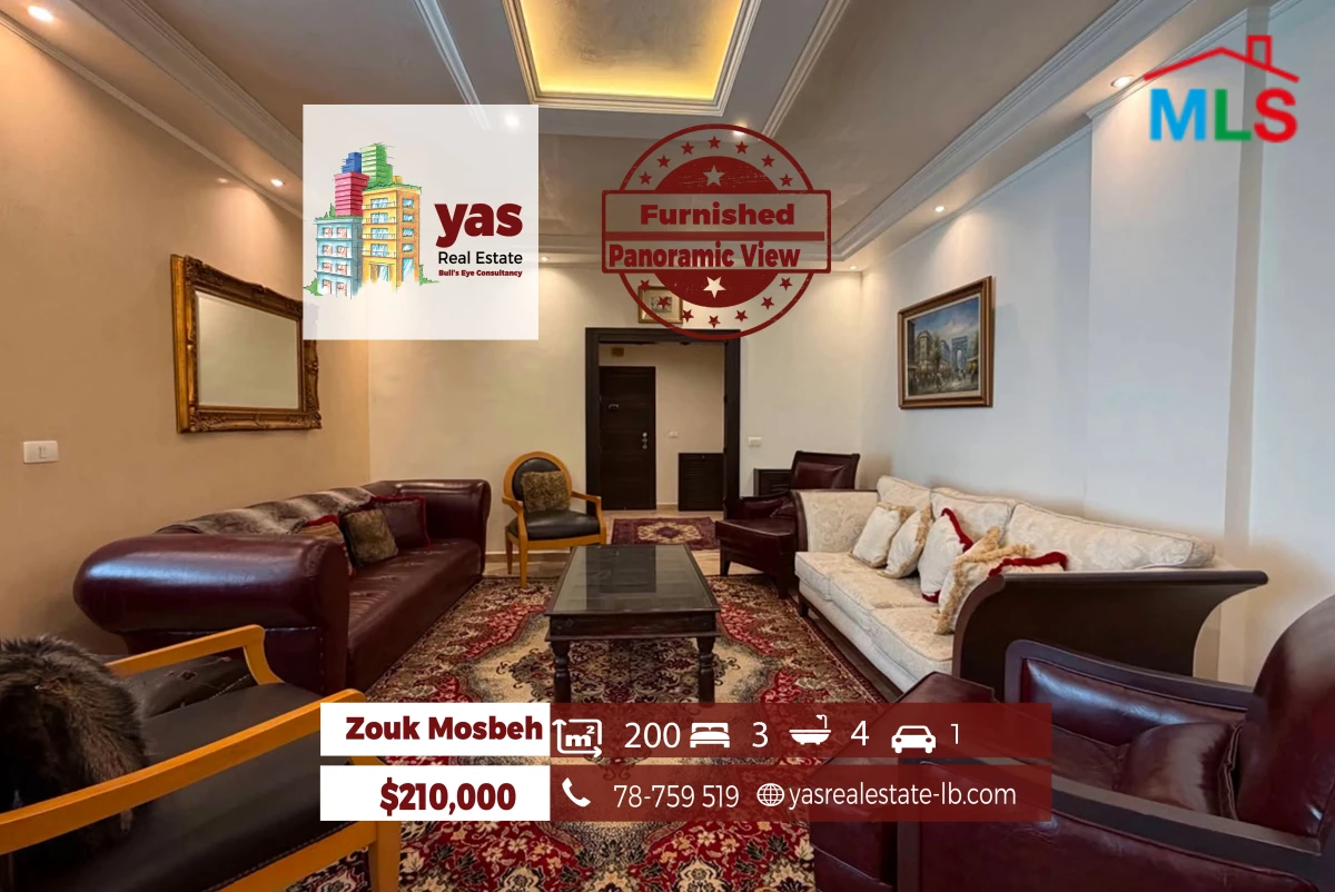 Zouk Mosbeh 200m2 | Furnished | Classy Area | Prime Location | EH/RH