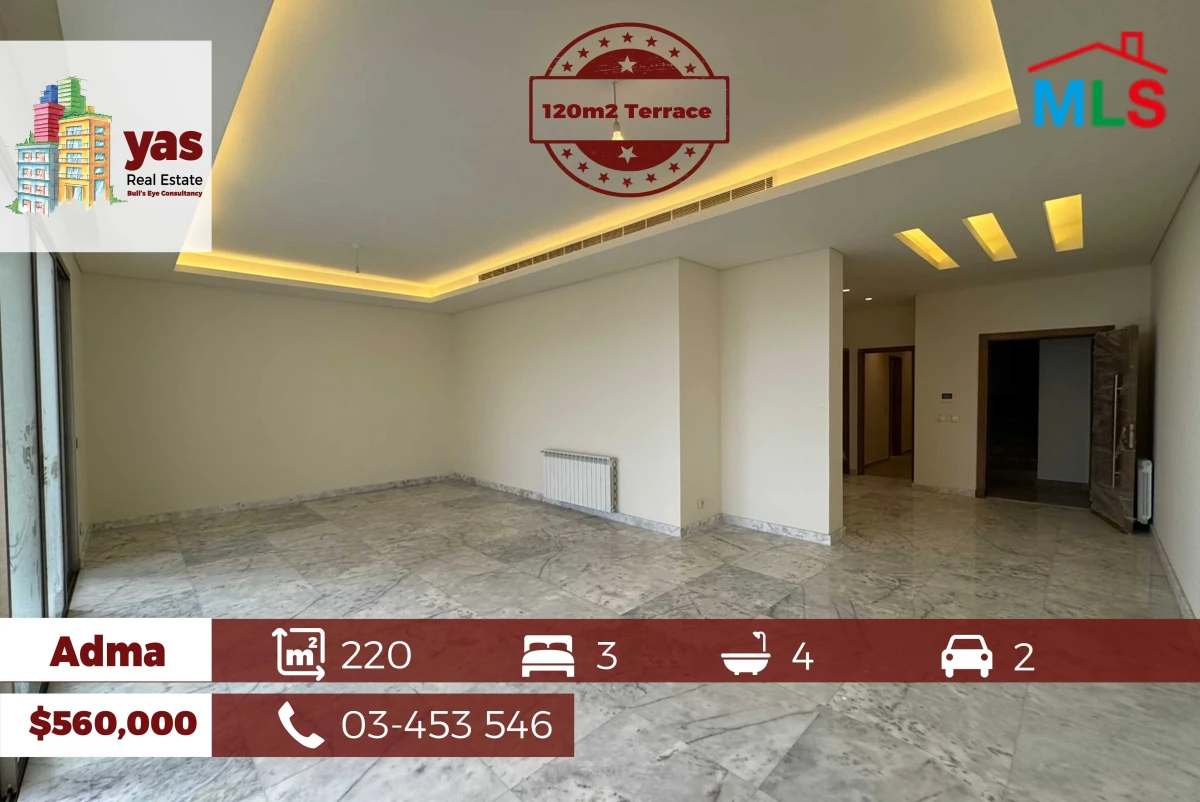 Adma 220m2 | 120m2 Terrace | New Apartment | Luxury | Sea View | TYT