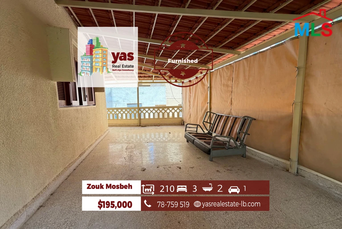 Zouk Mosbeh 210m2 | 100m2 Terrace | Furnished | High End | EH