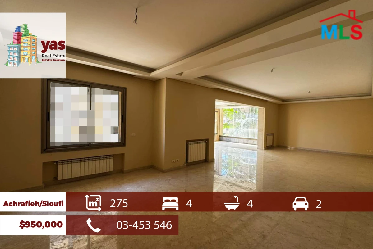 Achrafieh 275m2 | Ultra Prime Location | High End Flat | Quiet | OH