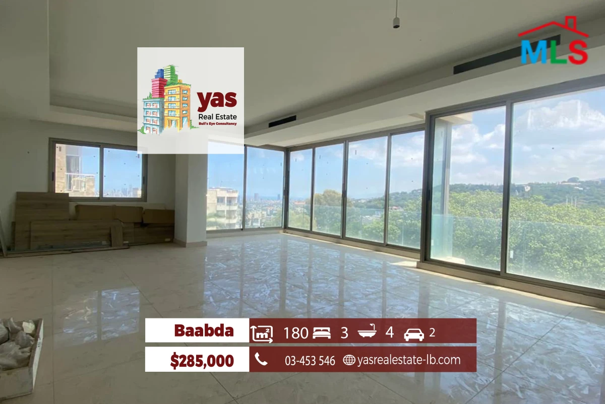 Baabda 180m2 | Brand New | Quiet Street | Open View | OH