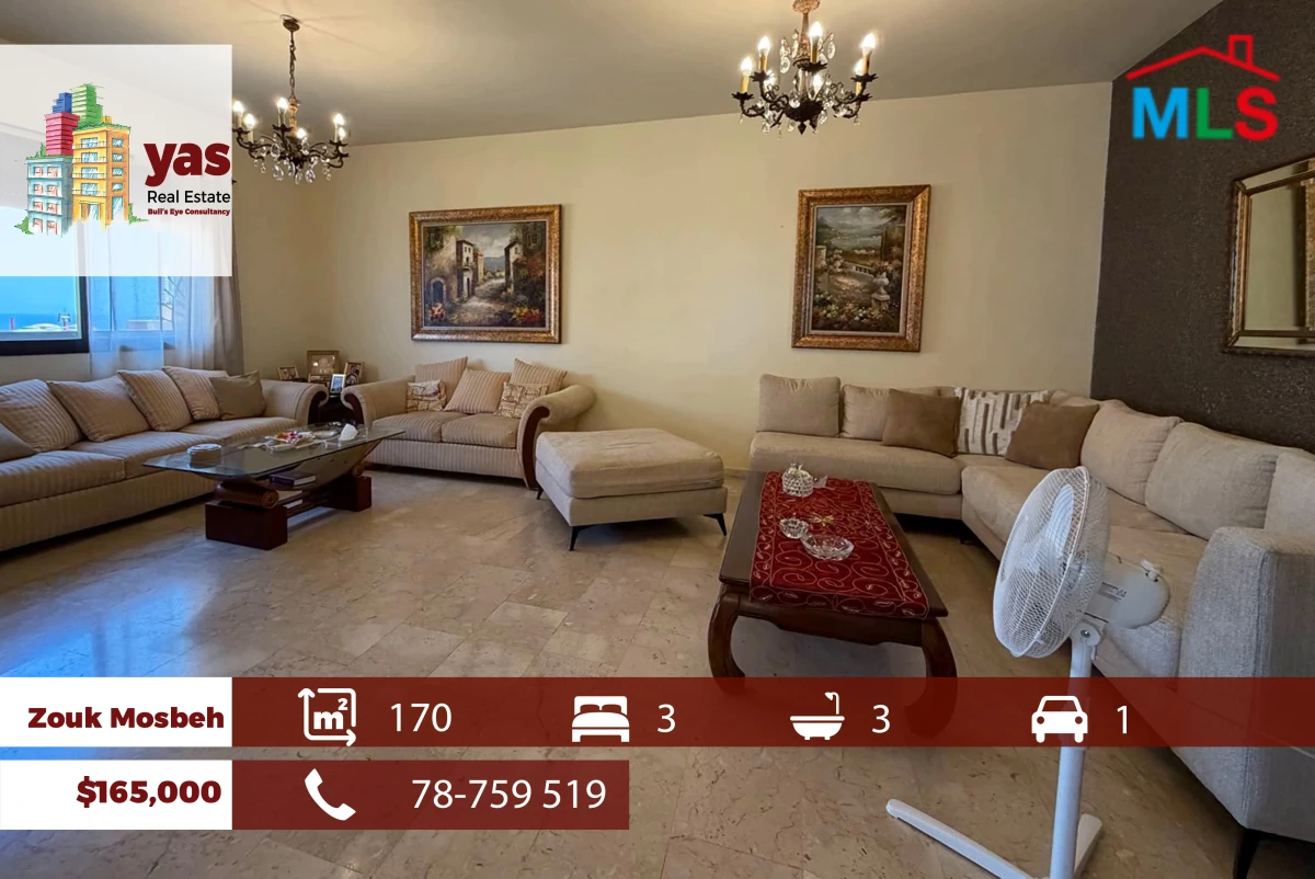 Zouk Mosbeh 170m2 | Panoramic Sea View | High End | Standard | EH/MCH