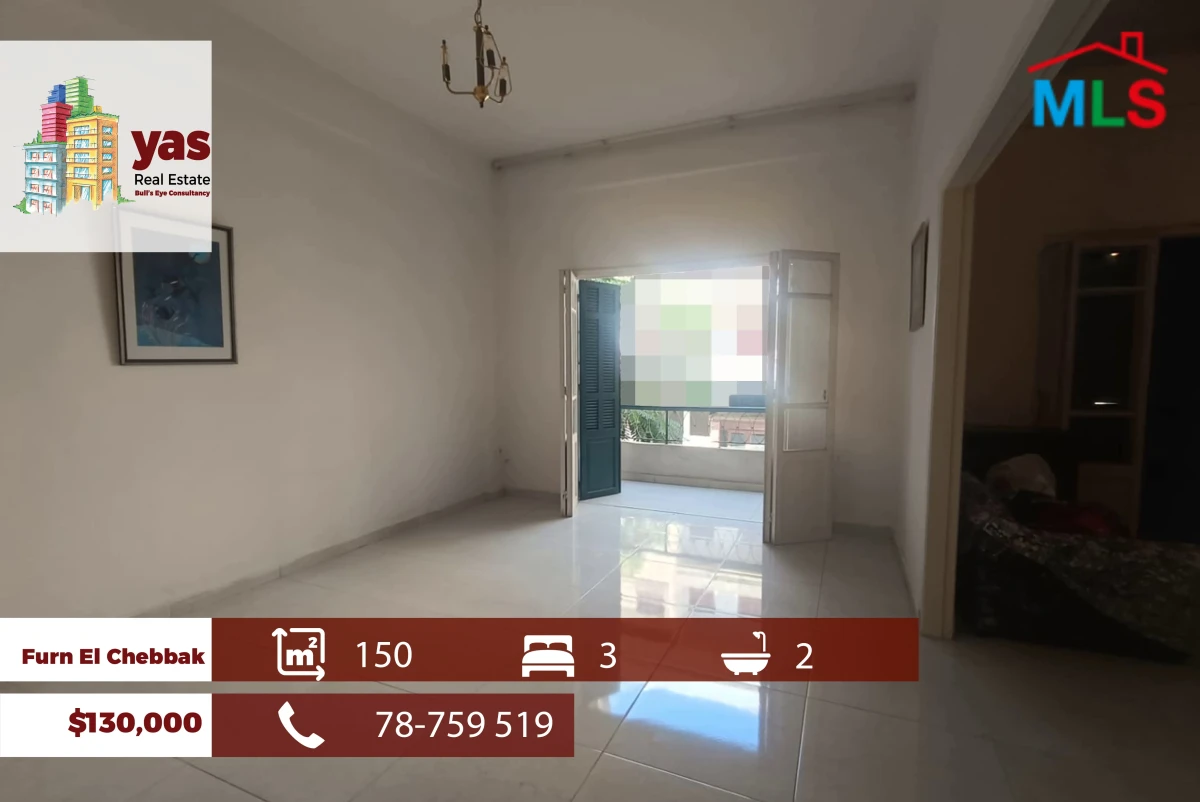 Furn El Chebbak 150m2 | Well Manitained | Lebanese Style | Calm |AA/TO