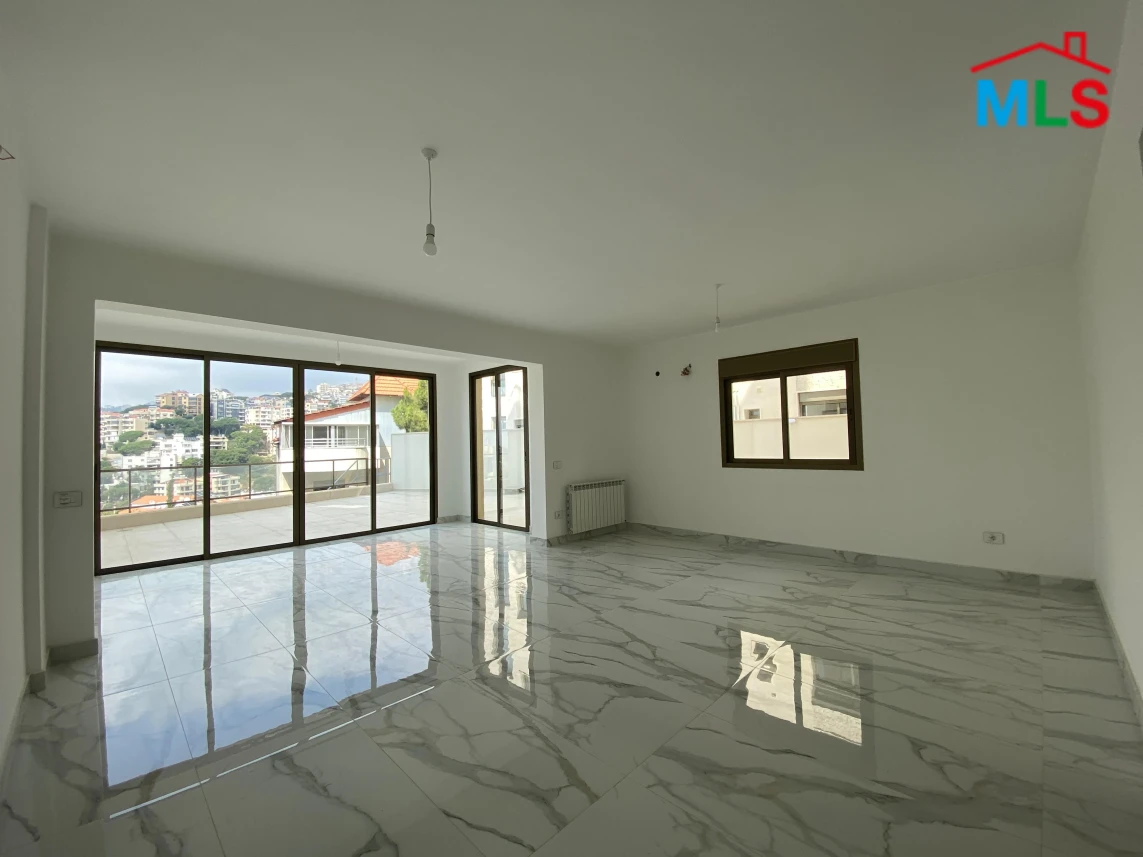 Bsalim 160m2 | 210m2 Terrace | City & Sea View | Prime Location | PED