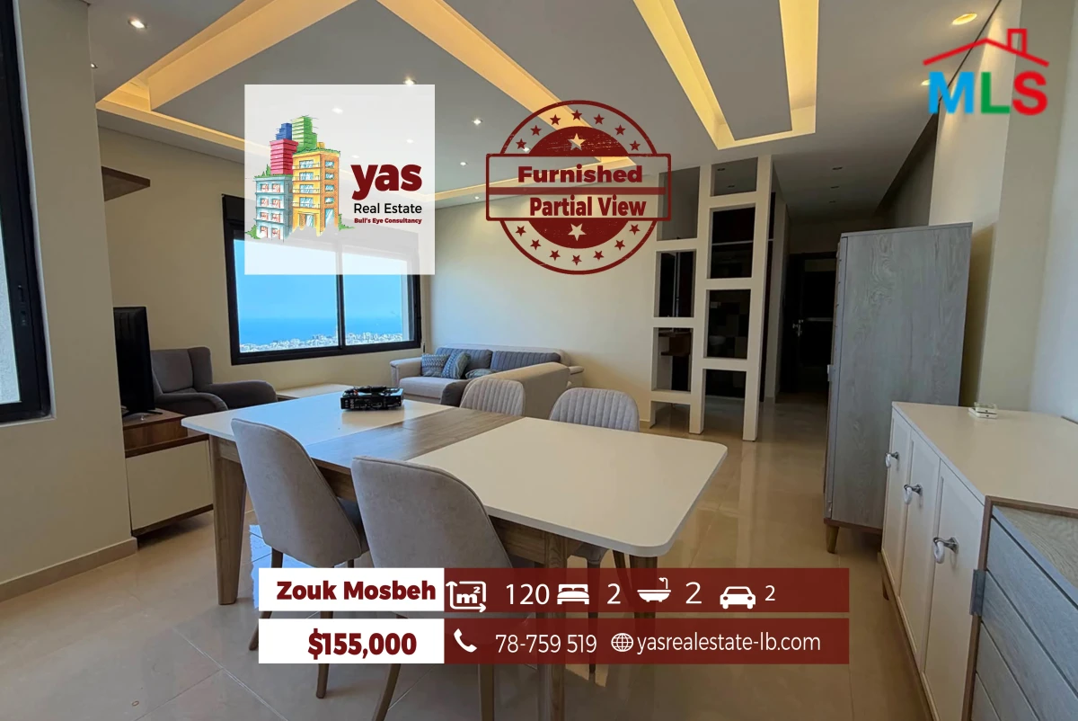 Zouk mosbeh 120m2 | Furnished | Brand New | Partial View | EH
