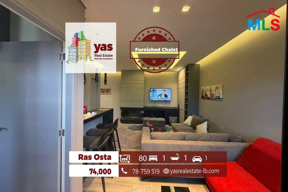 Ras Osta 80m2 | Furnished | Calm Area | Prime Location | OH