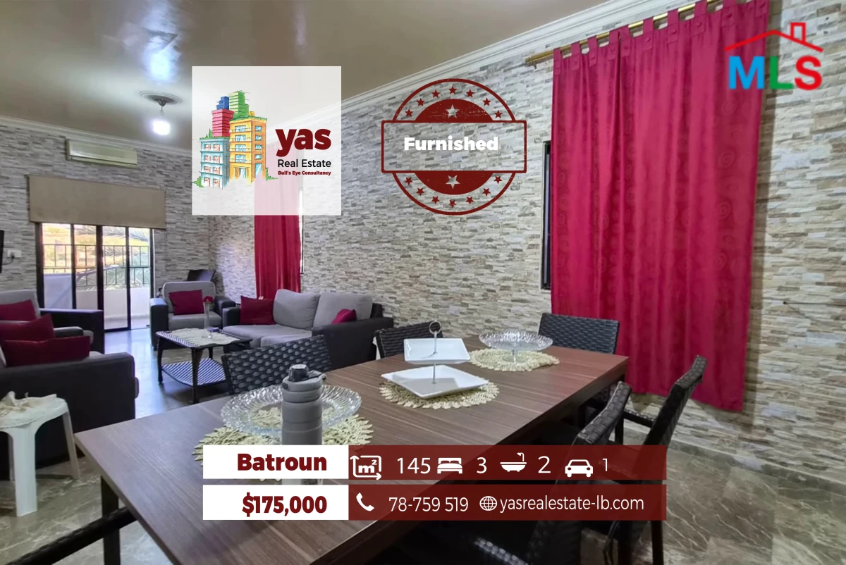 Batroun 145m2 | Furnished | Prime Location | HIgh End | MCH