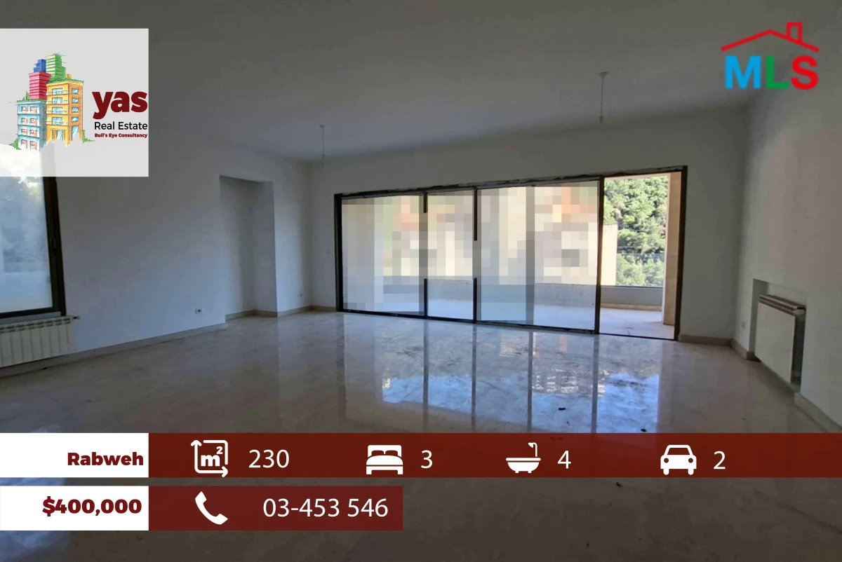 Rabweh 230m2 | Brand New | Prime Location | Quiet Street | OH