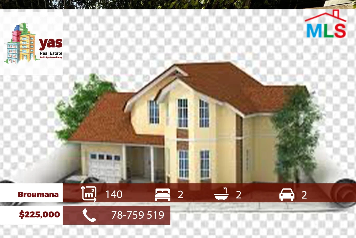 Broumana 140m2 | Mountain View | Need Renovation | Quiet Street | TCH