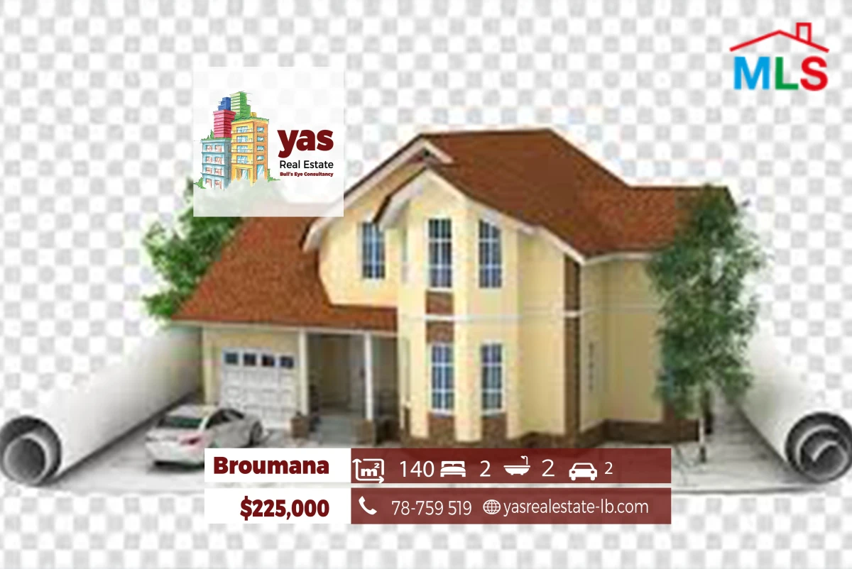 Broumana 140m2 | Mountain View | Need Renovation | Quiet Street | TCH