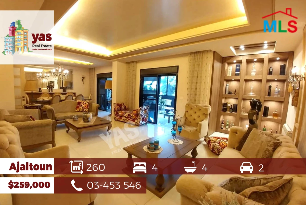 Ajaltoun 260m2 | Fully Furnished | Redesigned | View | Solar Power |