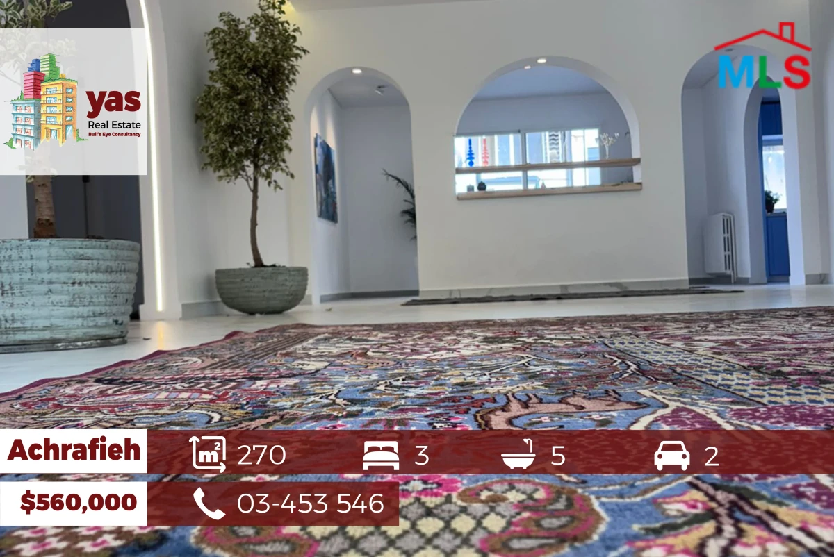 Achrafieh 270m2 | Penthouse | Decorated | Prime Area | TYT |
