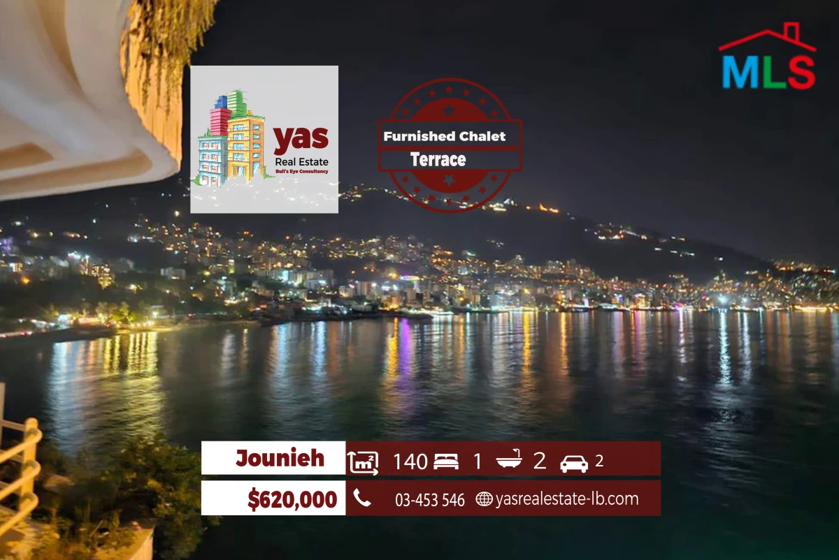 Jounieh 140m2 | Furnished Chalet | Terrace | Astonishing View | OH
