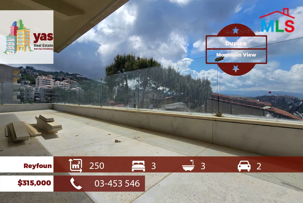 Reyfoun 250m2 | New Duplex | Prime Location | Private Street | DA