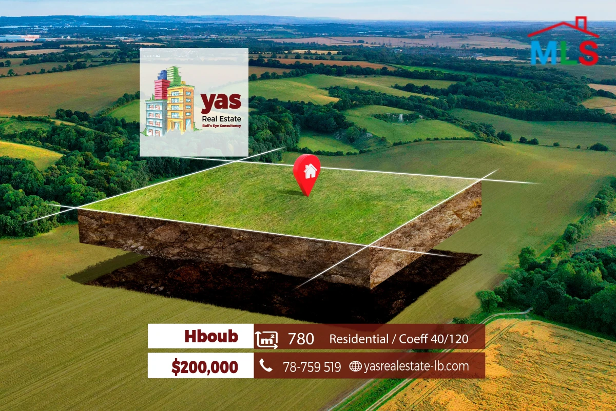 Hboub/Jbeil 780m2 | Residential Land | Coeff 40/120 | Catch | ABA