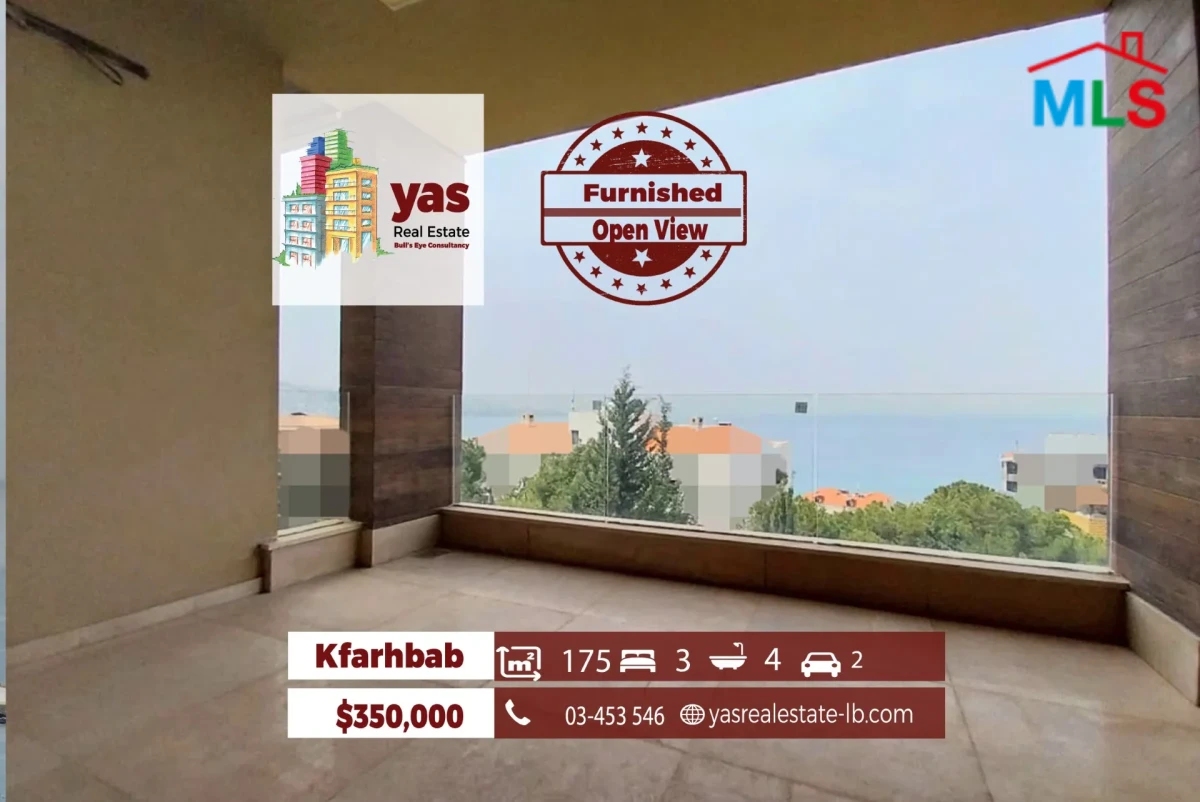 Kfarhbab 175m2 | Semi Furnished | Open View | Classy Area | EH