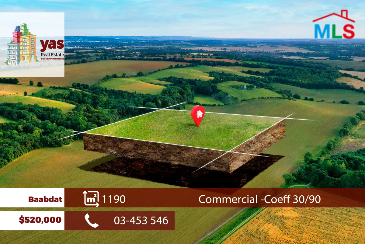Baabdat 1190m2 | Commercial Land | Prime Location | TCH