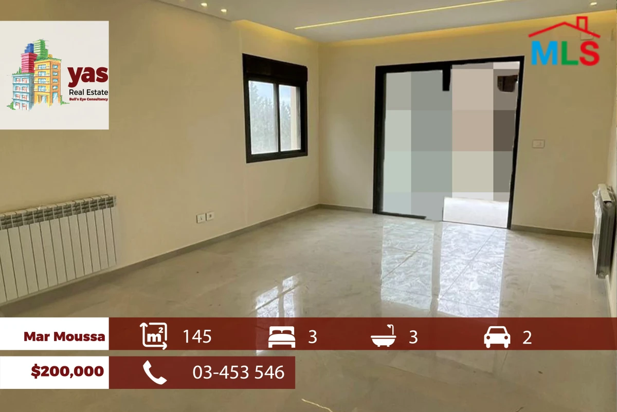 Mar Moussa 145m2 | Brand New | Mountain View | Calm Area | TCH