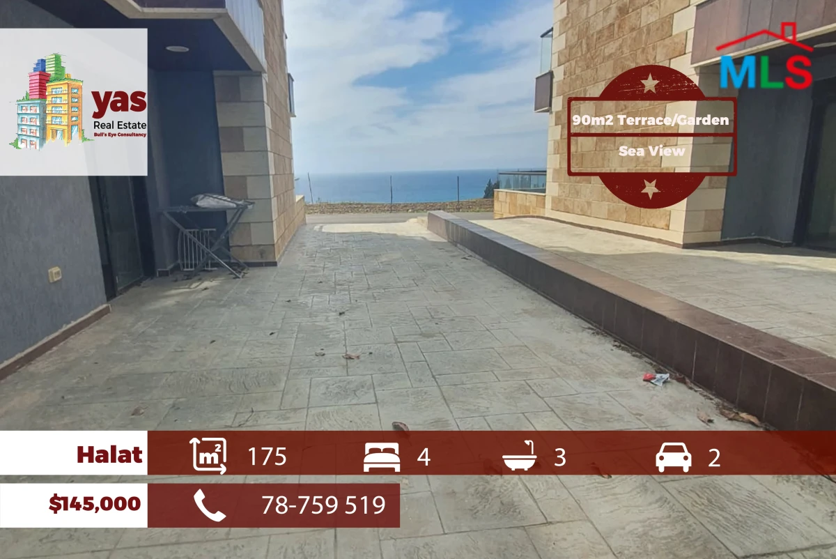 Halat 175m2 | 90m2 Terrace/Garden | Brand New | Sea View | ABA