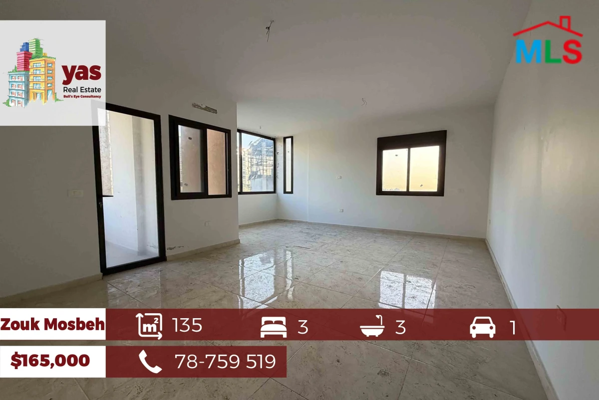 Zouk Mosbeh 135m2 | Brand New | Excellent Condition | Calm Area | EH |