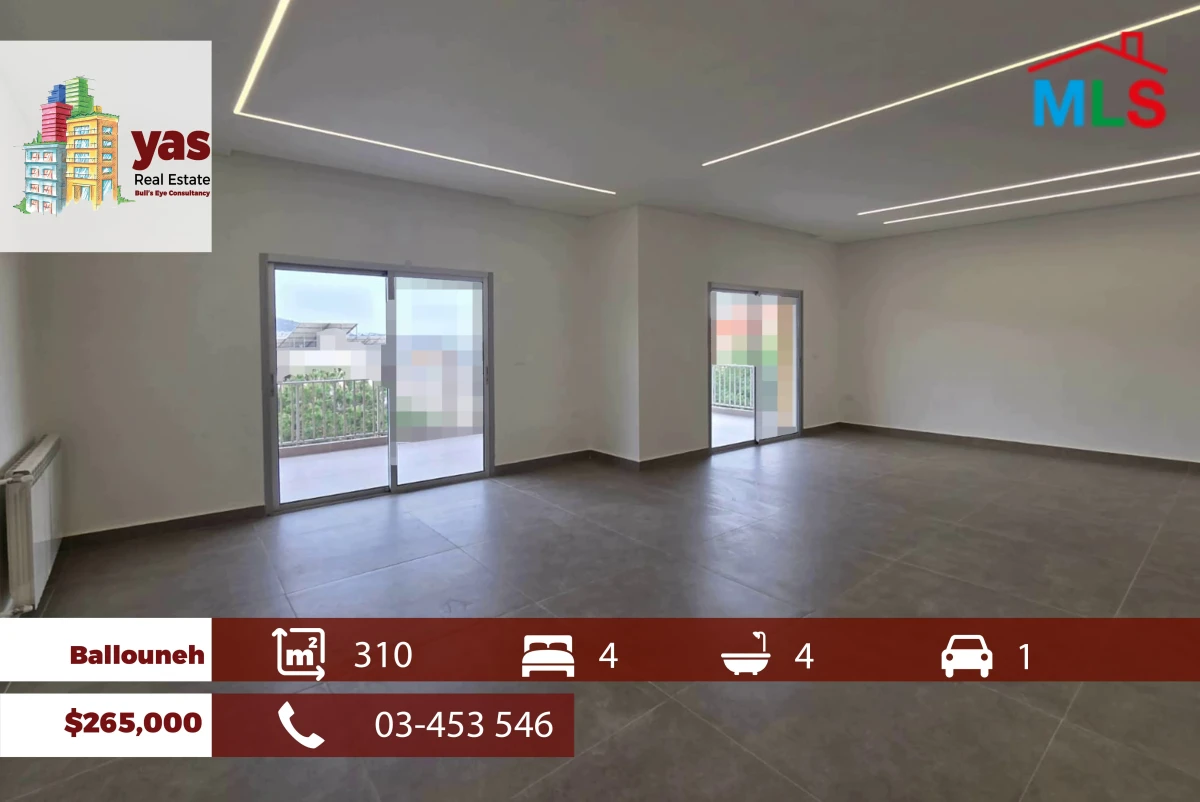 Ballouneh 310m2 | Renovated Flat | Decorated | Mountain View | TO