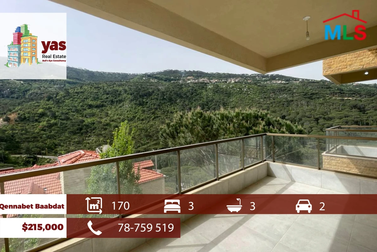 Qennabet Baabdat 170m2 | New | Mountain View | Classic Street | TCH