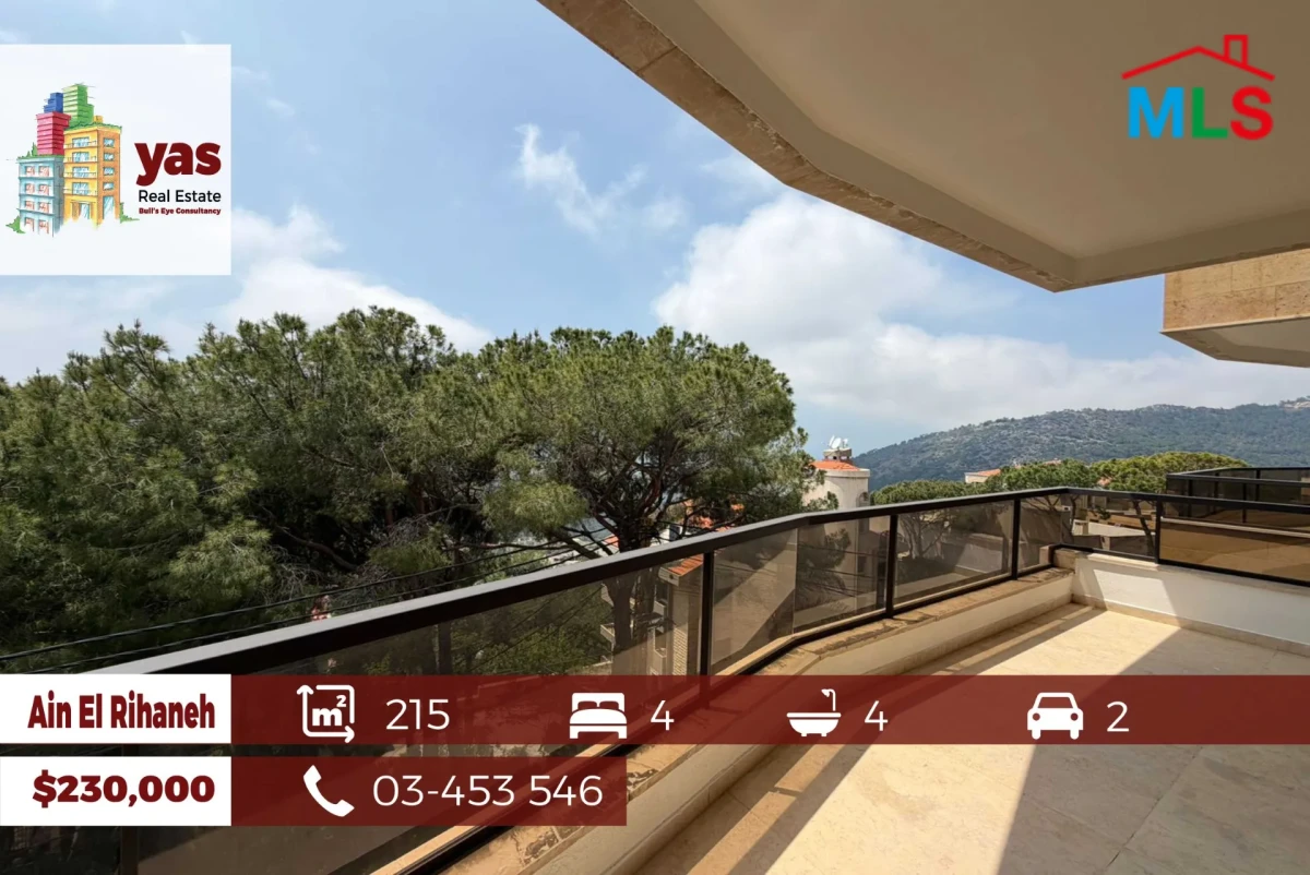 Ain El Rihaneh 215m2 | Mountain View | Classy Area | TO