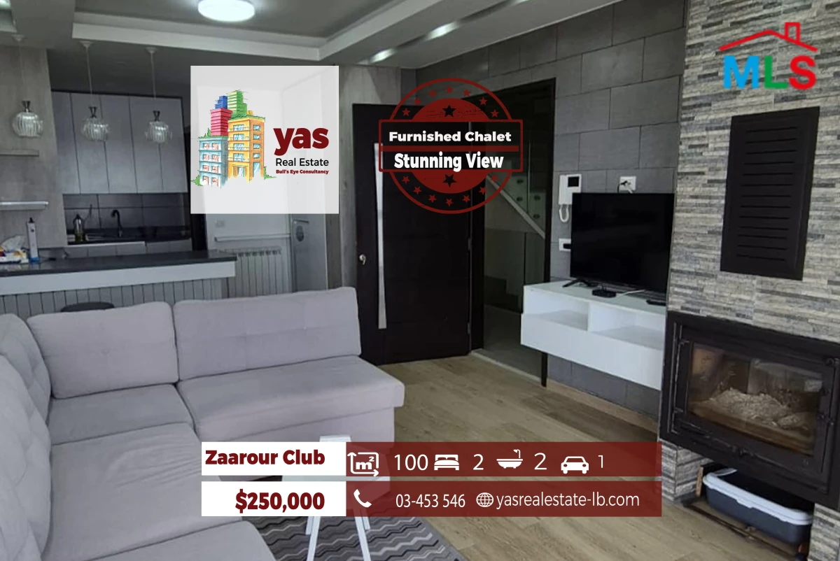 Zaarour 100m2 | Furnished Chalet | Astonishing View | OH