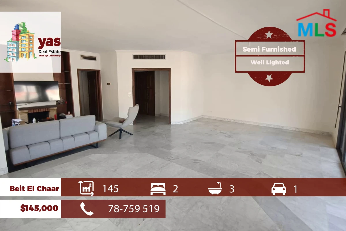 Beit El Chaar 145m2 | Partly Furnished | Prime Location | AA/TO